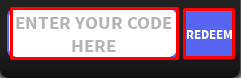 The "ENTER YOUR CODE HERE" box and REDEEM button in ManHunt
