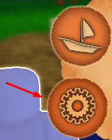 The settings button in RoCast Online