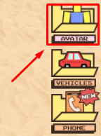 The AVATAR button in Berry Avenue