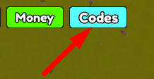 The Codes button in Become The BIGGEST