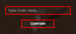 Realistic Basketball enter codes box and confirm button