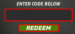 Highway Showdown enter codes box and redeem button