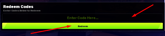 The Enter Code Here... box and Redeem button in OVERKILL
