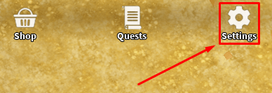 Prospecting settings button