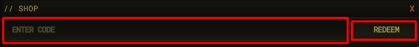 Blackrooms codes section