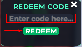 The codes section in Stickers RNG