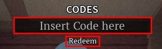 Slayerbound enter codes box and redeem button