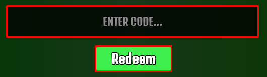 Schedule enter codes box and redeem button