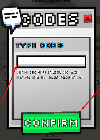 The blank box and CONFIRM button in Meow Madness