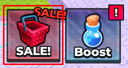 The SALE! button for +1 Muscle to Arm Wrestle