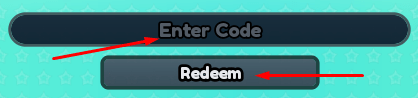 Enter Code box and Redeem button to redeem codes in Anime Incremental