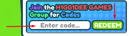 The Codes section in Smash Evolution