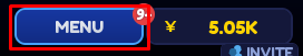 Jujutsu Incremental menu button