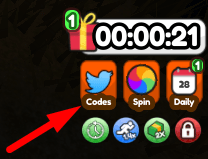 The Codes button in Drone Simulator