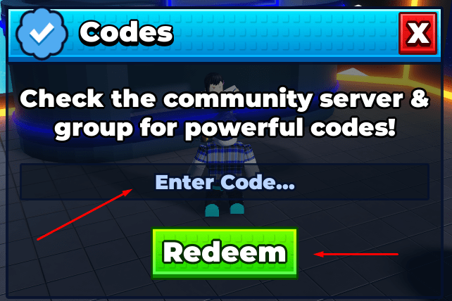Enter Code... box and Redeem button to redeem codes in Youtuber Card Collection