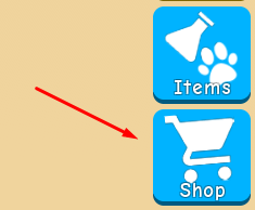 Shop icon in Bubble Gum Simulator