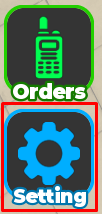 Military Army Tycoon settings button