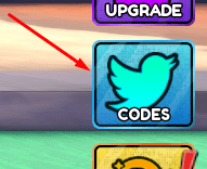 The CODES button in Anime War RNG