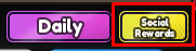 Poly Loot social rewards button