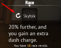 The reroll button in Grand Blue