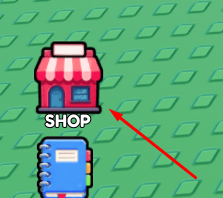 The SHOP button in Garden Quest