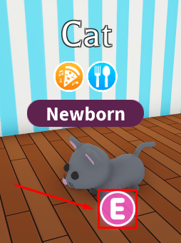 Adopt Me pet interaction menu