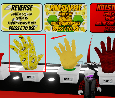 The Reverse Glove in Slap Battles