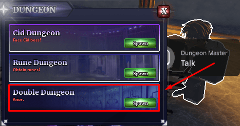 The Double Dungeon option in Sailor Piece