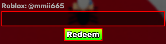 Last Letter enter codes box and redeem button