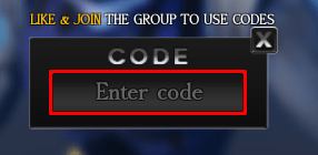 Hollow Era enter codes box