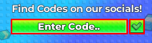 My Tycoon Farm enter codes box