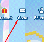 The Code button in Find Tamagotchi