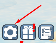 The settings icon in The Button Room