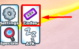 The codes button for Camo or Snipe