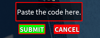 Sorcerer Battlegrounds enter codes box and submit button