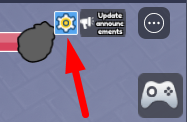 The Settings icon in Ninja World War