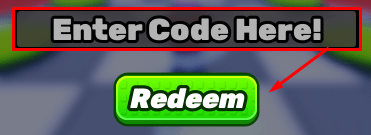 The "Enter Code Here" box and Redeem button in Break a Sonic Block