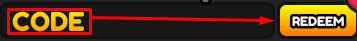 The "CODE" box and REDEEM button in Build a Bamboo Factory
