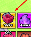 The Store button in +1 Shield Per Click
