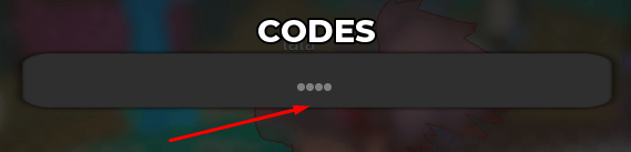 Text box to redeem codes in Catch A Fade 2