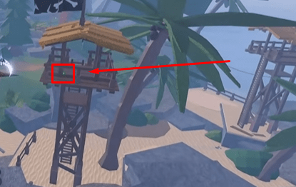 The button on Forsaken Shore in Fisch