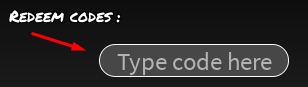 The "Type code here" box in Untitled Slayer