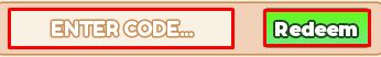 Own a Cafe codes section