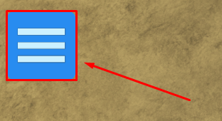 Totally Accurate Tops 3 bars icon at side of screen