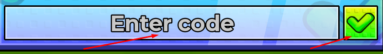 Enter code box and Check button to redeem codes in Motorcycle for Animals