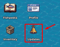 The "Updates" icon in FISH.OS
