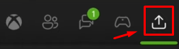 The "Capture & share" tab in Xbox Series X/S's guide menu