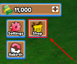 Archery Tycoon shop button