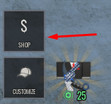 SHOP icon in Death Order: Simon Says