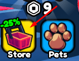 Store icon in Saber Battle Simulator